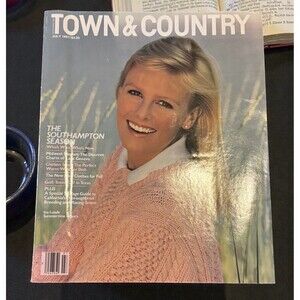1987 JULY TOWN & COUNTRY MAGAZINE - INA LUNDE FRONT COVER -